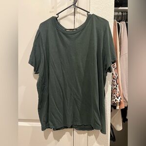 Women’s Dark Green Washed T-Shirt